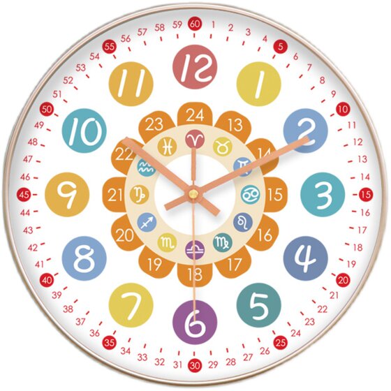 Children's early education silent clock wall watch