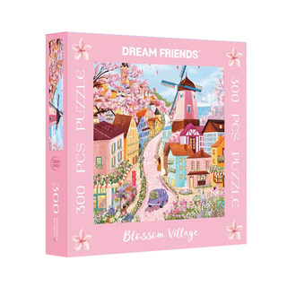 Dreamfriends kenyan travels around the four seasons spring flower town 300-piece puzzle square birthday gift
