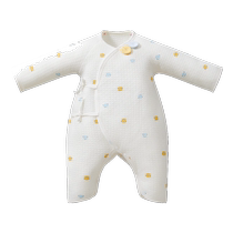 October Crystal Newborn Baby Clothes Autumn and Winter Cotton Thickened Warm Jumpsuit Winter Newborn Baby Clothes