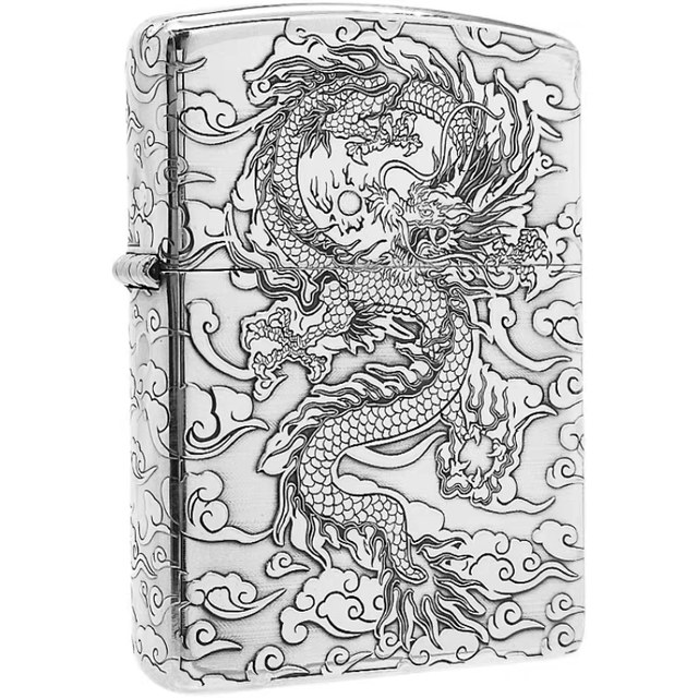 Sterling silver ZIPPO lighter custom engraved gift for men