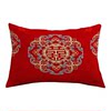 Sofa living room wedding waist pillow newly married press bed rectangular pillow red happy word wedding room bed pillow case