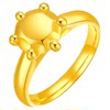 Golden Supreme crowns love, gold six-claw ring, women's foot gold ring, wedding gold jewelry, three-gold price