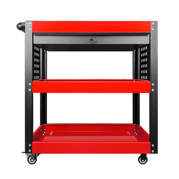 Drawer tool truck factory auto repair workbench storage rack thickened trolley parts storage mobile three-layer rack