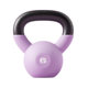 Solid cast iron plastic dipped kettlebell