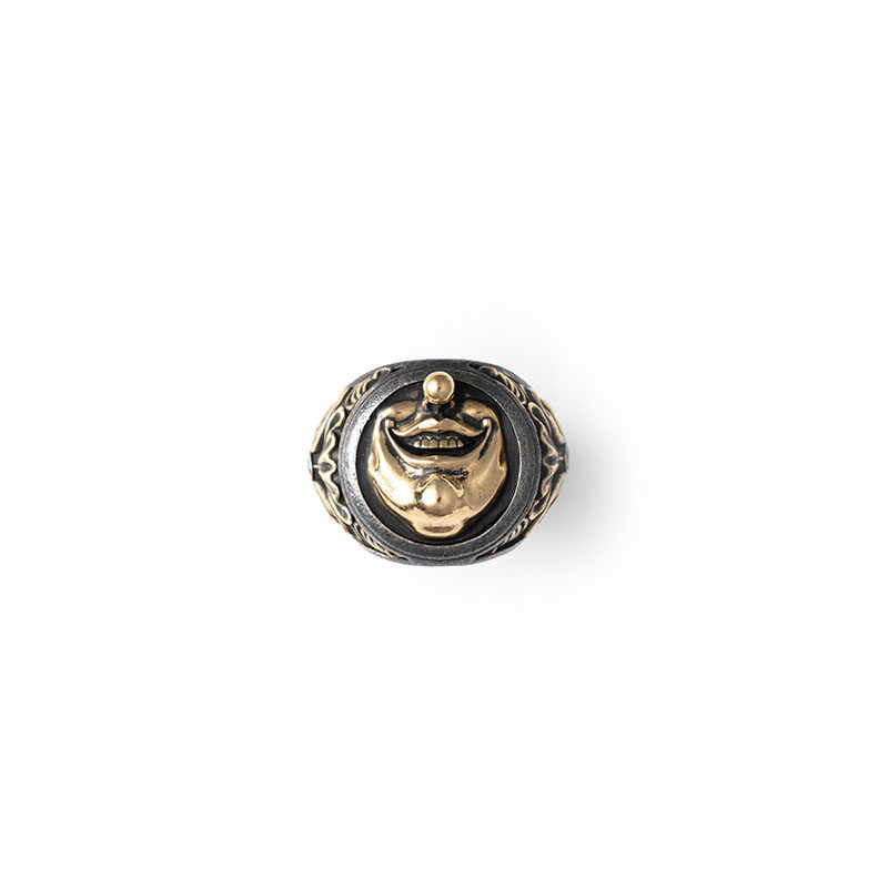 Arthur.K ring original design smiley face personality