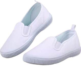 Student white sports style kindergarten indoor shoes