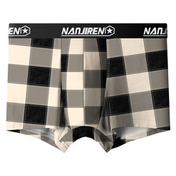 Nanjiren Men's Underwear Boys Cotton Pure Men's Large Size Boxer Briefs 2024 New Men's Shorts Boxer Shorts