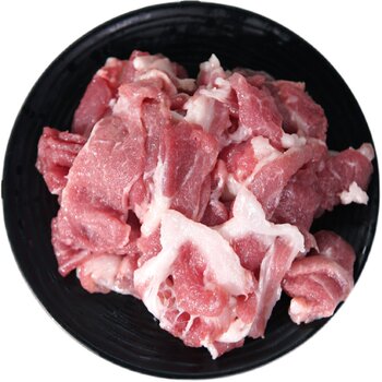 Delicious and tender black pork with plum blossoms