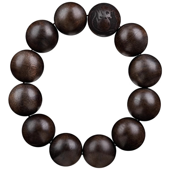 转运文莱沉香手串老料十二生肖文玩高端檀木作佛珠手链香木奇楠