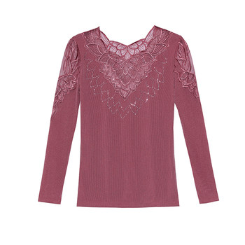 ພາກຮຽນ spring ແລະດູໃບໄມ້ລົ່ນ ladies bottoming 2026 new lace shirt tops