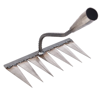 Houe désherbage râteau outils agricoles houe désherbage houe racine labourage sol desserrage artefact six dents râteau à ongles râteau en acier collection doutils agricoles