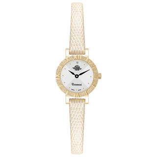 Rosemont瑞士复古精致轻奢设计感真皮玫瑰小金表