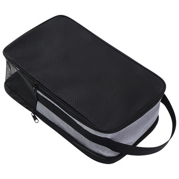 Double layer breathable shoe bag, anti-odor large capacity portable shoe bag