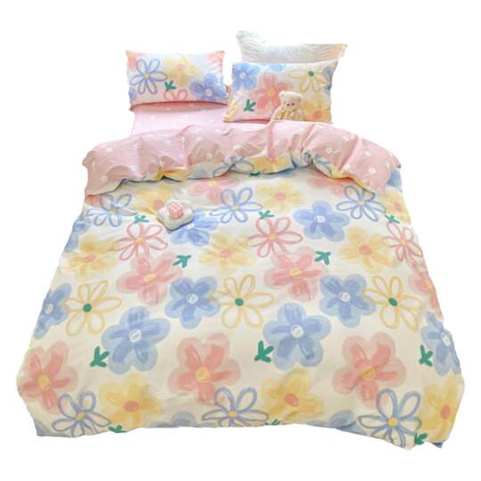 Jie Liya pure cotton quilt cover 100% cotton fake one penalty ten