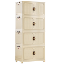 Shoe cabinet living room storage cabinet clothing snack storage cabinet storage cabinet foldable cabinet large household all-in-one