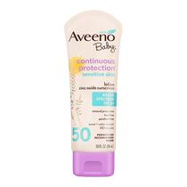 Aveeno official flagship store childrens sunscreen for infants girls and boys special physical sunscreen * 2 pack