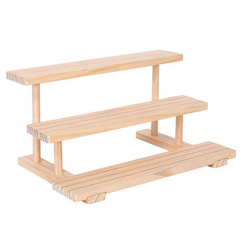 Art wood and mingjia solid wood storage and organizing rack display rack