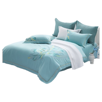 Waterstar Home Textile 100S Double strands Long sude cotton Four sets Tribute Satin Kit Light Extravagant bed Quilt