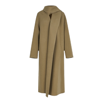 Zhizhi poppy double-sided woolen coat and jacket for women winter new cardigan scarf design