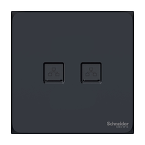 73 Schneider switch socket telephone Category 5e information computer socket Haocheng series elegant black