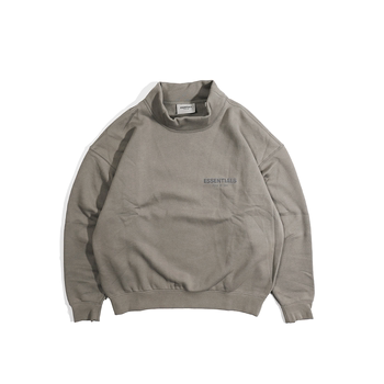 ຫຼຸດ 50% ໃນຫຼັກຊັບ Fog 22SS Fear Of God Essentials double line half collar high street high collar sweatshirt