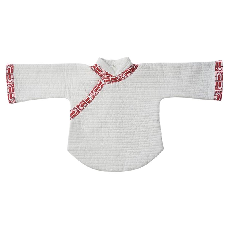 New Year's wear full-length inverted large-sleeved cotton-padded jacket Chinese style