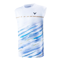 2024 summer victor sleeveless victory badminton suit sportswear Victor mens quick-drying T professional competition suit