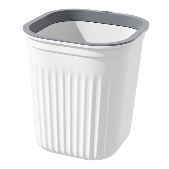 Pressed ring trash can thickened living room paper basket
