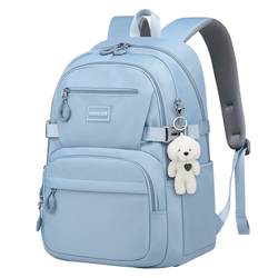 School bag for female junior high school students, high school students, large capacity, new style backpack for fifth and sixth grade middle school students, super light weight reduction and spine protection