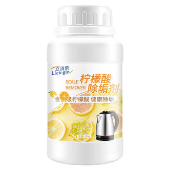 Food grade citric acid descaler removes scale and water stains