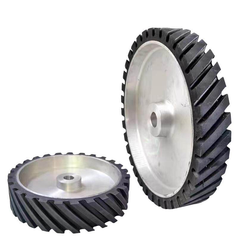 Belt sand machine rubber metal grinding and polishing wheel