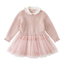 Детская одежда David Bella новое детское платье принцессы среднего и большого размера осенне-зимняя одежда платье для девочек сетчатая юбка для маленьких девочек