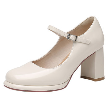 Dadong fashion casual thick heel mary jane women's shoes