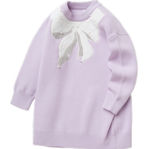 Ballabala girls dress with dress autumn winter new baby needlework dress childrens clothing sweet and comfortable