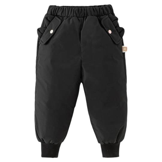 戴维贝拉儿童保暖裤子羽绒裤冬装男宝保暖加厚束脚裤女童白鸭绒裤