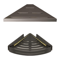 Bathroom storage rack without punching wall-mounted iron metal sandwich triangular corner toilet bathroom storage