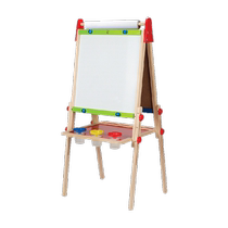 Hape chevalet de levage pour enfants planche à dessin double face 3 ans étudiant maison bébé graffiti tableau décriture jouet éducatif