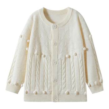 Manxi children's clothing cardigan sweater for men and women knitted sweaters thin soft wool air conditioning shirt children's outer top Manxi children's clothing cardigan sweater for men and women knitted sweaters thin soft wool air conditioning shirt children's outer top