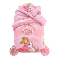 Muji kindergarten quilt three-piece childrens quilt set baby nap cotton quilt six-piece bedding set