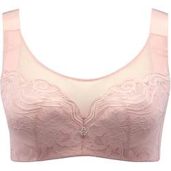 Ancient and modern all-inclusive large-cup and large-size slim and sexy anti-sagging widened shoulder straps soft steel ring bandeau bra 0I6118