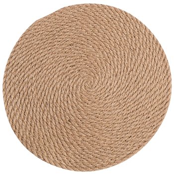 Japanese hand-woven high-temperature resistant round casserole cushion