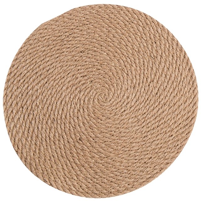 Japanese hand-woven high-temperature resistant round casserole cushion