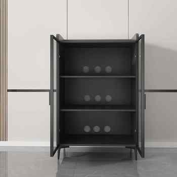 Minimalist glass door amplifier cabinet professional audio amplifier rack cabinet audio and video equipment equipment with door cd cabinet tripod