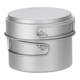 Outdoor camping titanium craftsman portable titanium pot + frying pan