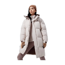 (Suzaku) Camel Outdoor Down Jacket Womens 2024 Winter New Mid-Length White Duck Down High Collar Thickened Jacket