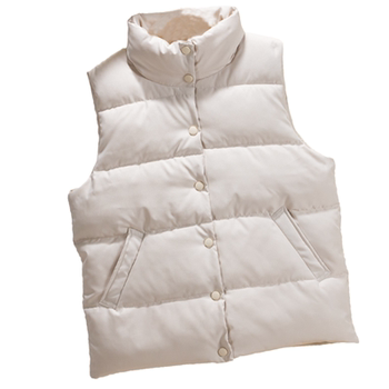 Casual short down cotton vest for women 2025 new style