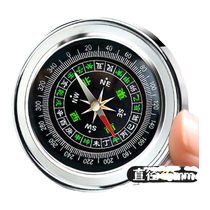 Car compass high-precision luminous car compass guide multifunctional outdoor product for children and primary school students#