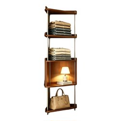 Corner Coat Rack, Solid Wood Corner Multi-Layer Storage Rack for Bags and Miscellaneous Items, Bedroom Clothes Rack That Doesn'T Take up Much Space