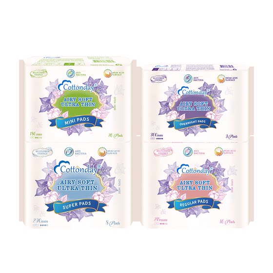 
Mixed soft time sanitary napkin day and night combination antibacterial dry and leak-proof private parts mini pad menstrual care