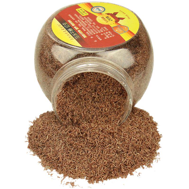 Tropical fish food freeze-dried red worms